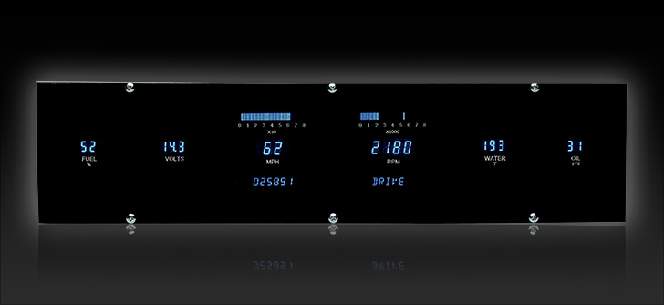 VFD3-1001-L: Universal 4.4" x 18.5" Rectangle, Digital Instrument