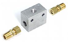 Inline Transmission Temperature Sender Block. for 3/8" or 5/16" Lines