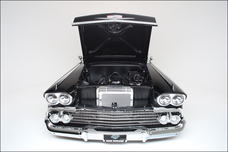 rmd garage '58 impala: deep, dark black